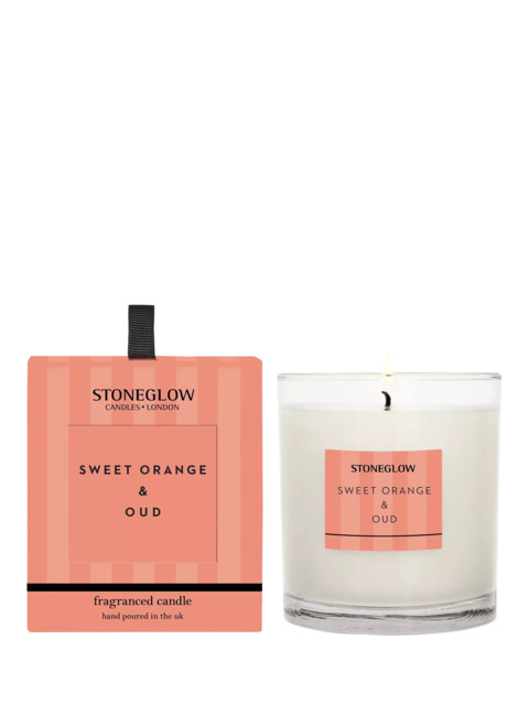 Stoneglow Sweet Orange & Oud Scented Candle, 200g - image 1