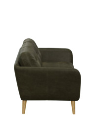 John Lewis Arlo 3 Seater Leather Sofa, Light Leg - thumbnail 3