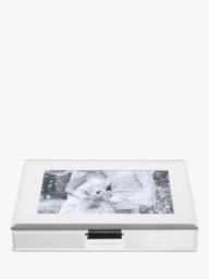 Stackers Glass Collection Mirrored Photo Jewellery Box Lid - thumbnail 4