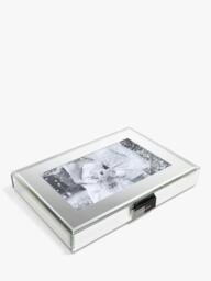 Stackers Glass Collection Mirrored Photo Jewellery Box Lid - thumbnail 3