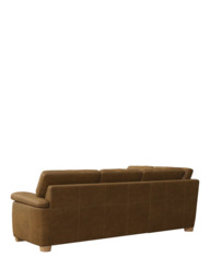 John Lewis Camden LHF Chaise Corner Leather Sofa, Light Leg - thumbnail 4