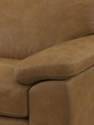 John Lewis Camden LHF Chaise Corner Leather Sofa, Light Leg - thumbnail 6