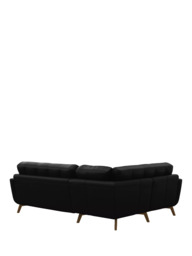 John Lewis Barbican LHF Corner End Leather Sofa, Light Leg - thumbnail 4