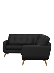 John Lewis Barbican LHF Corner End Leather Sofa, Light Leg - thumbnail 3