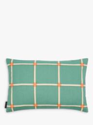 The Conran Shop Cuba Cotton Cushion, Green - thumbnail 1