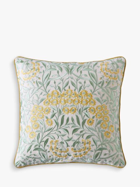 William Morris At Home Michaelmas Daisy Cushion, Green - image 1