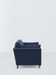 John Lewis Sienna Large 3 Seater Sofa, Light Leg, Aqua Clean Titan Navy - thumbnail 3