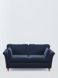 John Lewis Sienna Large 3 Seater Sofa, Light Leg, Aqua Clean Titan Navy - thumbnail 5