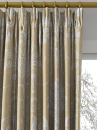 Laura Ashley Josette Woven Made to Measure Curtains or Roman Blind, Gold - thumbnail 2