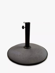 John Lewis Concrete Parasol Base Weight, 15kg, Black