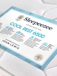 Sleepeezee Cool Rest 6500 Pocket Spring Mattress, Medium Tension, King Size - thumbnail 3