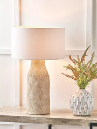 Pacific Palawan Stoneware Table Lamp, Matte Grey - thumbnail 3