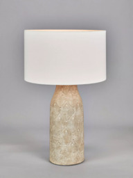 Pacific Palawan Stoneware Table Lamp, Matte Grey - thumbnail 1