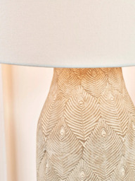 Pacific Palawan Stoneware Table Lamp, Matte Grey - thumbnail 5