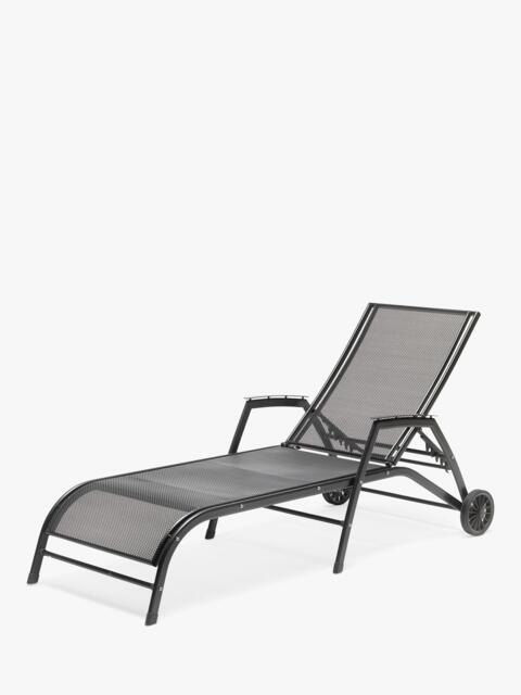 John Lewis Henley by KETTLER Sun Lounger, Iron Grey - image 1