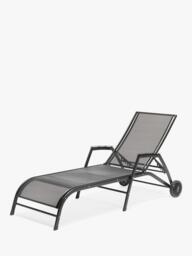 John Lewis Henley by KETTLER Sun Lounger, Iron Grey
