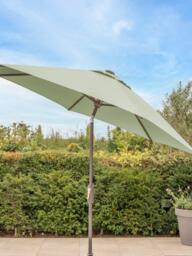 KETTLER Aluminium Wind-Up Round Parasol, 3m - thumbnail 2