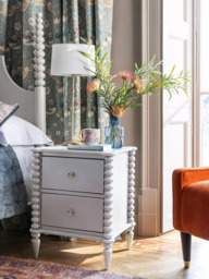 John Lewis Bobbin 2 Drawer Bedside Table - thumbnail 4