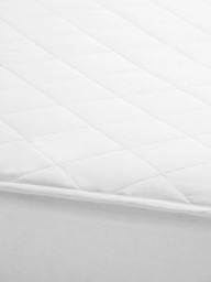 John Lewis Pure Cotton Comfort Mattress Protector, White, Cot - thumbnail 2