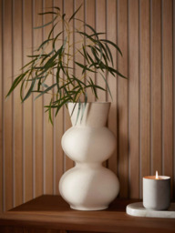 John Lewis Totem Earthenware Vase, H33cm, Natural - thumbnail 2