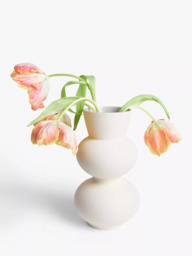 John Lewis Totem Earthenware Vase, H33cm, Natural - thumbnail 3
