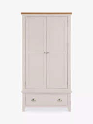 Julian Bowen Richmond Double Wardrobe with 1 Drawer, Grey - thumbnail 3