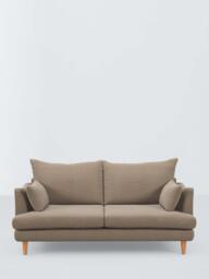 John Lewis Fika Medium 2 Seater Sofa, Light Leg, Chunky Chenille Natural - thumbnail 3