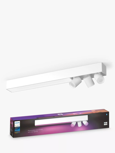 Philips Hue White & Colour Ambiance Centris Smart 3 Light LED Ceiling Spotlight, White - image 1