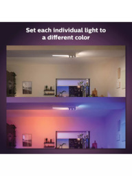 Philips Hue White & Colour Ambiance Centris Smart 3 Light LED Ceiling Spotlight, White - thumbnail 3