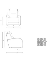 Parker Knoll Charleston Leather Power Recliner Armchair - thumbnail 2