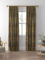 Designers Guild Uchiwa Made to Measure Curtains or Roman Blind, Ochre - thumbnail 5