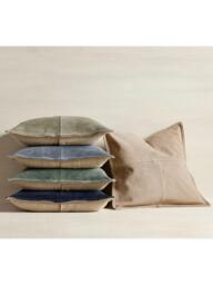 Pottery Barn Pieced Suede Cushion Cover - thumbnail 2