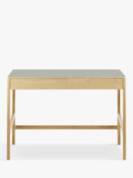 The Conran Shop Domus 2 Drawer Desk, 60cm, Oak - thumbnail 1
