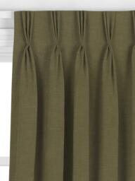John Lewis Heavy Linen Blend Made to Measure Curtains or Roman Blind, Avocado - thumbnail 6