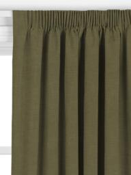 John Lewis Heavy Linen Blend Made to Measure Curtains or Roman Blind, Avocado - thumbnail 2