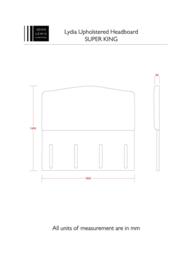John Lewis Lydia Full Depth Upholstered Headboard, Super King Size - thumbnail 4