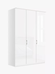 John Lewis Elstra 150cm Wardrobe with Glass Hinged Doors - thumbnail 1
