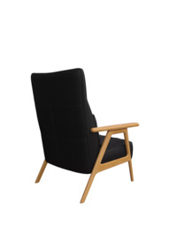 John Lewis Hendricks High Back Leather Accent Chair, Light Leg - thumbnail 4