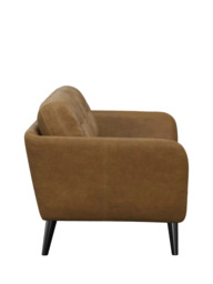 John Lewis Arlo Medium 2 Seater Leather Sofa, Dark Leg - thumbnail 3