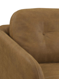 John Lewis Arlo Medium 2 Seater Leather Sofa, Dark Leg - thumbnail 6
