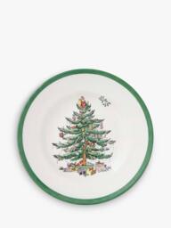 Spode Christmas Tree Earthenware Tea Plate, 15cm, Green - thumbnail 1