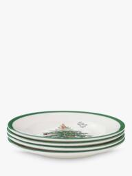Spode Christmas Tree Earthenware Tea Plate, 15cm, Green - thumbnail 4