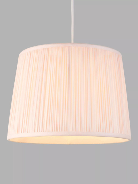 John Lewis Lymington Pleated Silk Tapered Lampshade - image 1