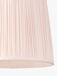 John Lewis Lymington Pleated Silk Tapered Lampshade - thumbnail 4