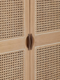 John Lewis Rattan Double Wardrobe, Oak - thumbnail 4