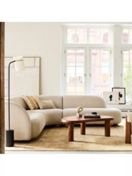 west elm Cannellini Acacia Wood Coffee Table, Cool Walnut - thumbnail 4