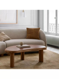 west elm Cannellini Acacia Wood Coffee Table, Cool Walnut - thumbnail 2