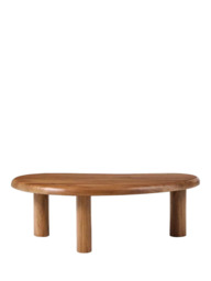 west elm Cannellini Acacia Wood Coffee Table, Cool Walnut - thumbnail 5
