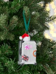 John Lewis Curate & Collect Christmas Suitcase Bauble, Multi - thumbnail 2