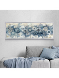 John Lewis Catherine Stephenson 'Blue Dandelion' Framed Print, 44.5 x 124.5cm - thumbnail 2
